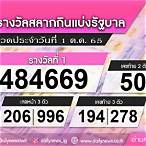 ตรวจลอตเตอรี่งวดวันที่ 1 ตุลาคม